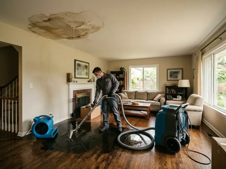 attic-pipe-burst-ceiling-drip-008 — frequently asked questions, Water Damage Restoration & Carpet Care in Jackson, MS